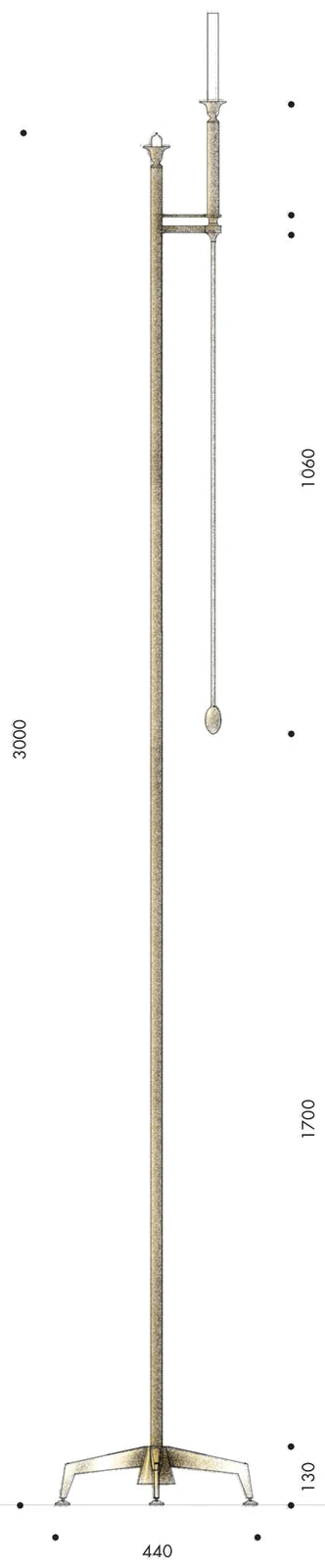 disegno tecnico di serenissima piantana